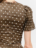 On The Spot Mini Dress in Brown