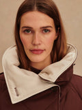Annalise Reversible Wrap Coat in Deep Mahogany