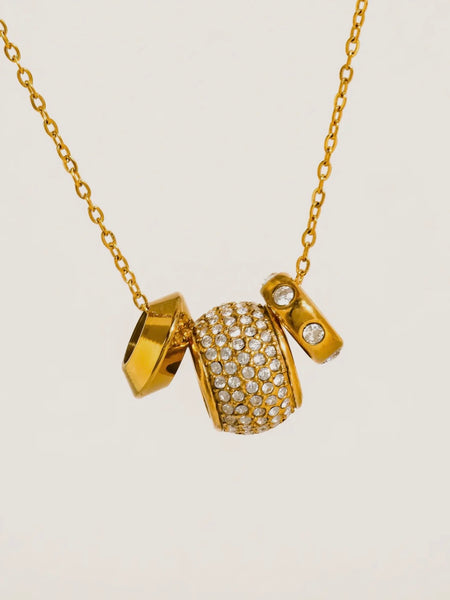 Enora CZ Bead Necklace