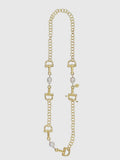 Horse Bit Baroque Pearl Long Necklace