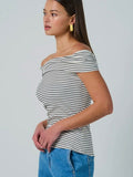 Show Your Stripes Top in Black & White