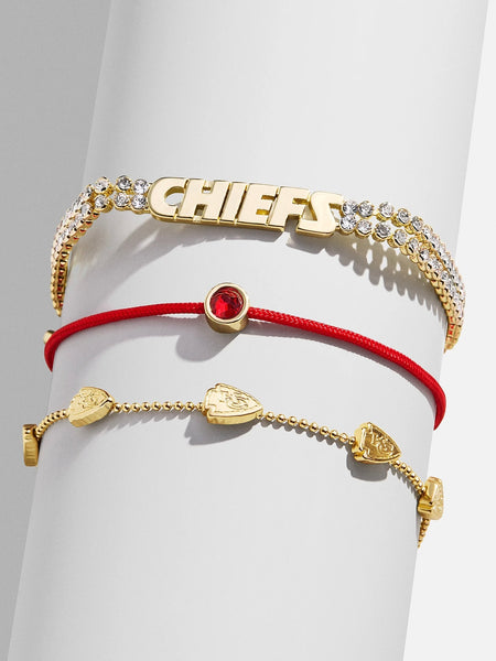 Kansas City Chiefs NFL Bracelet Set