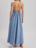 What's The Scoop Maxi Dress in Denim