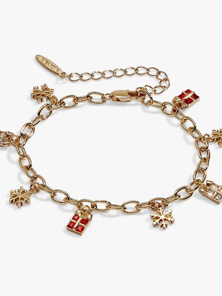 Baguette Snowflake Linear Bracelet