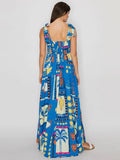 Best In Brazil Maxi Dress in Blue