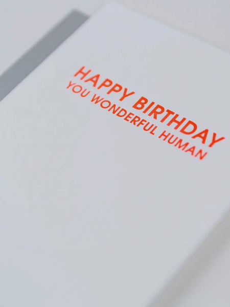 Wonderful Human Birthday Card