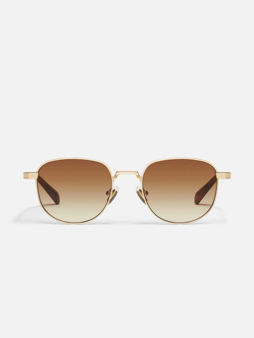 Born Ready Sunnies in Gold & Sepia