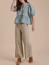 Mixed Feelings Stripe Pants in Brown