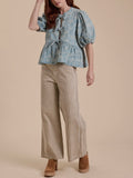 Mixed Feelings Stripe Pants in Brown