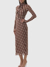 Bryony Dress in Chocolate Halo Dot