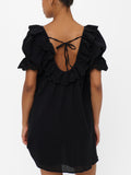 Toulouse Dress in Black Voile