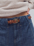 Sol Stud Belt in Cognac