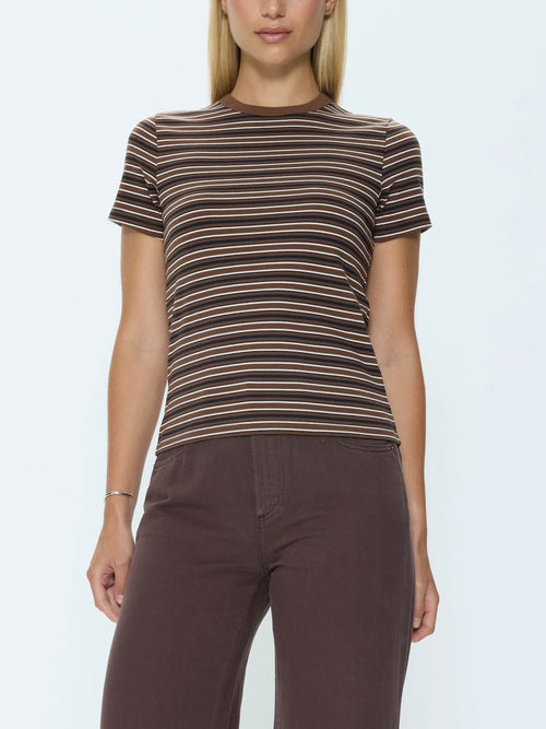 Alba Tee in Bruna Black Stripe