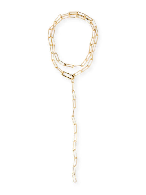 Kayla Long Lariat Chain Necklace