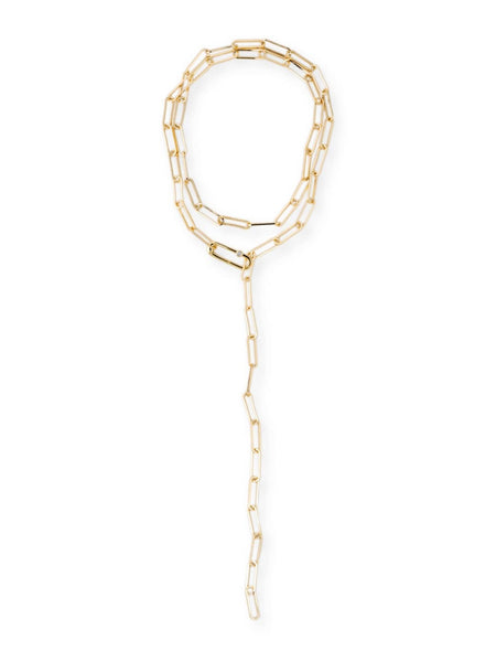 Kayla Long Lariat Chain Necklace