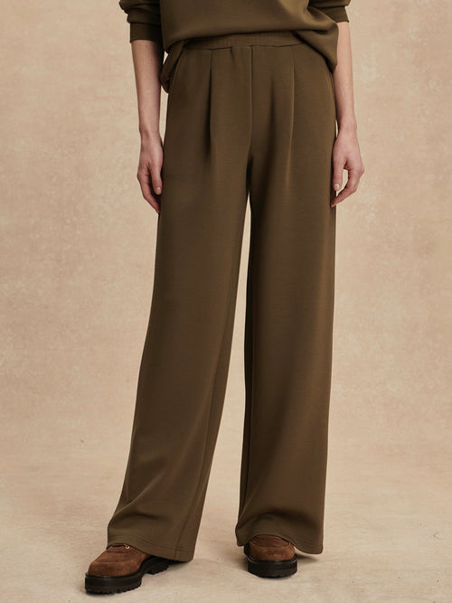 The Extra Wide Leg Pant 29.5 in Military Olive