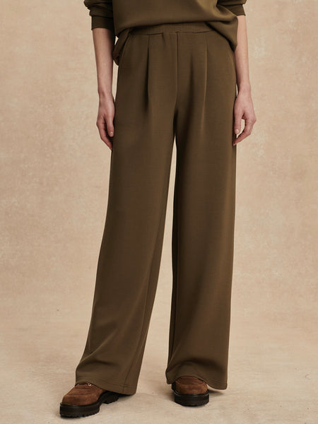 The Extra Wide Leg Pant 29.5 in Military Olive