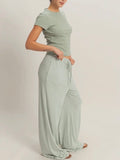 Wild Wide Leg Pant in Sage