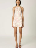 Pico Polka Dot Dress in Ivory & Cherry