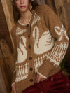 Swan Song Cardi in Caramel