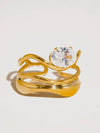 Gloire Abstract CZ Ring