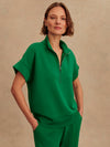 Ritchie Short Sleeve Sweat in Verdant Green