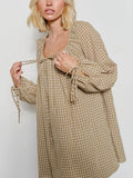 Plaid About Her Mini Dress in Olive