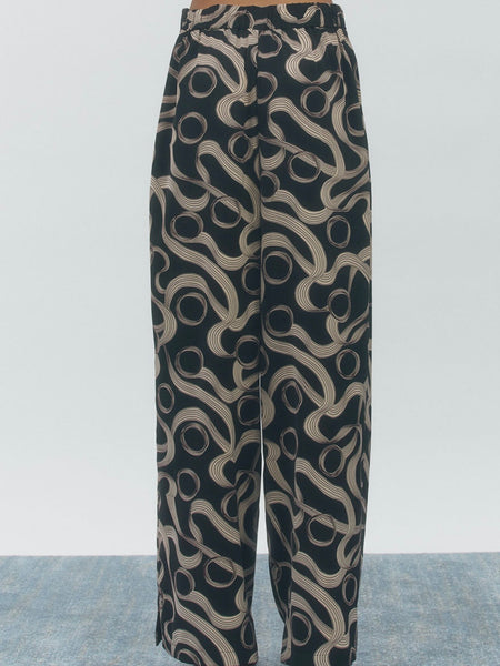 Hayden Pants in Black Beige