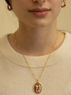 Hummingbird Cameo Necklace