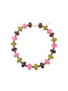 Tonya Chunky Beaded Necklace in Pink & Brown