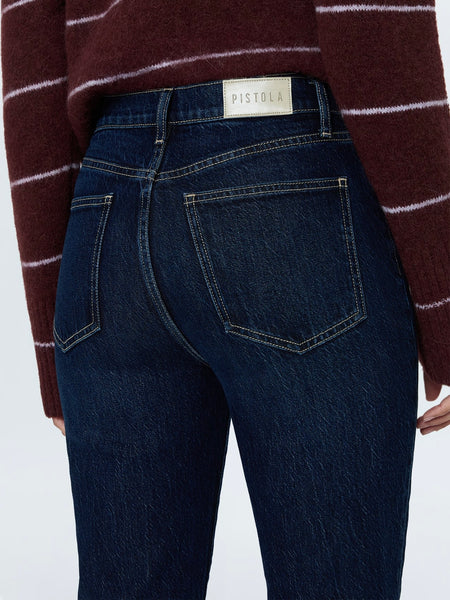 Bri High Rise Slim Straight Jean in Focus