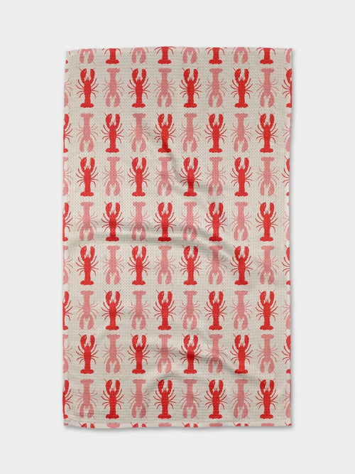 Lobster Stripe Tea Towel