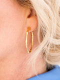 Bamboo Hoop Earrings