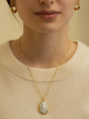 Seahorse Cameo Necklace