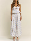 Claudia Embroidered Top in White