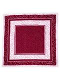 Polka Dot Scarf & Scrunchie Set in Maroon & White