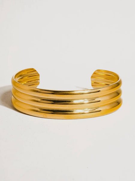 Elodie Stripe Bold Bangle