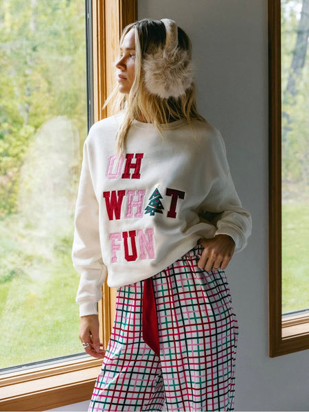 Devyn Oversized Sweatshirt in Frost