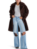Emery Coat in Dark Brown