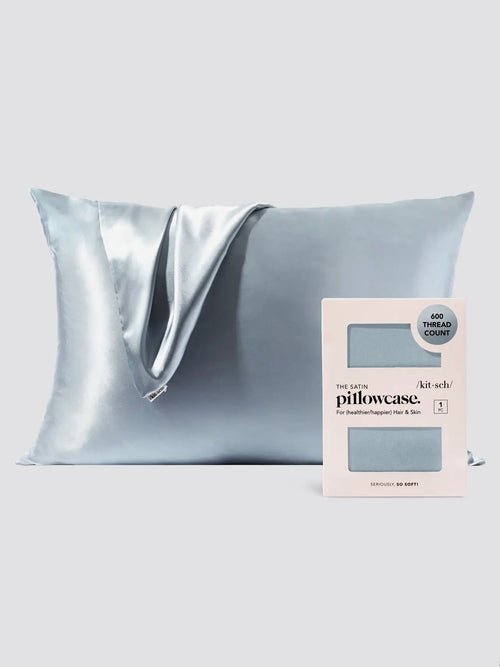 Standard Satin Pillowcase in Haze Blue