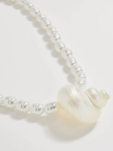 Freshwater Iridescent Pearl Necklace