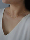 Hammered Disc Necklace