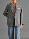 Rowina Blazer in Plaid Mix