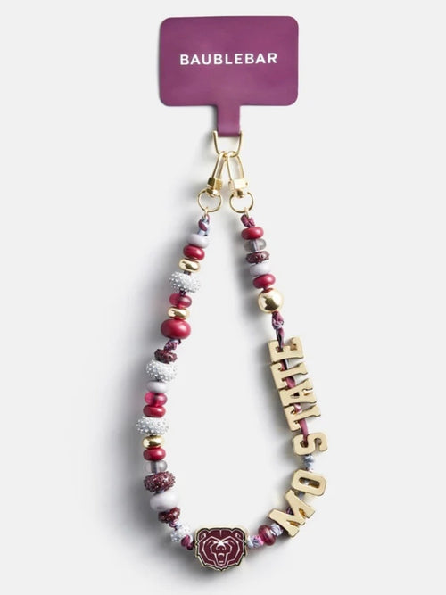 Missouri State University Beaded Phone Strap