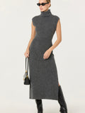 Roxanna Sweater Dress in Charcoal