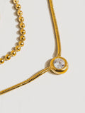 Paulette CZ Chain Necklace