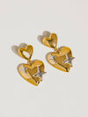 Aureole Heart & Star Dangle Earrings