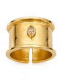 Ela Gold CZ Ring