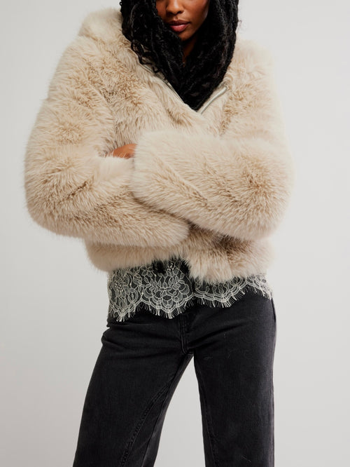 Louder Please Fur in Ivory