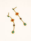 Bellevie Gemstone Drop Earrings in Multi